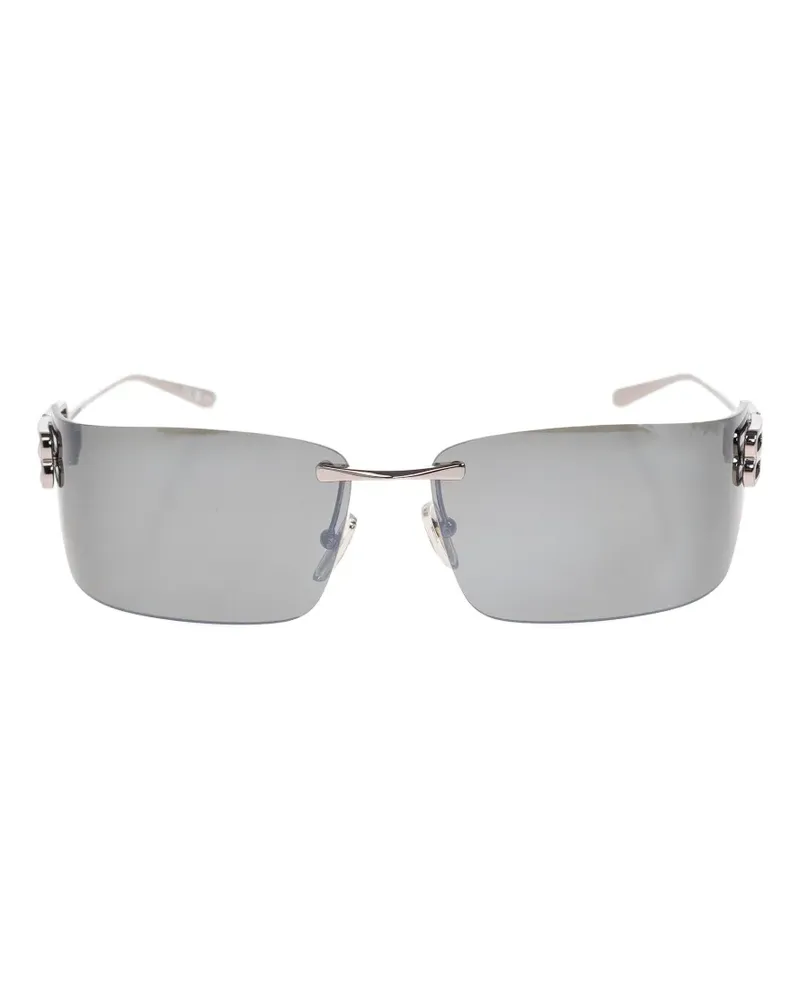 Balenciaga rimless square sunglasses - Grau Grau