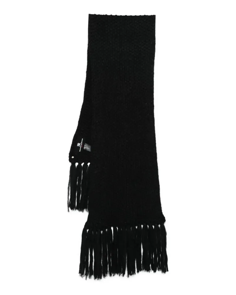 Ermanno Scervino Schal mit Fransen - Schwarz Schwarz