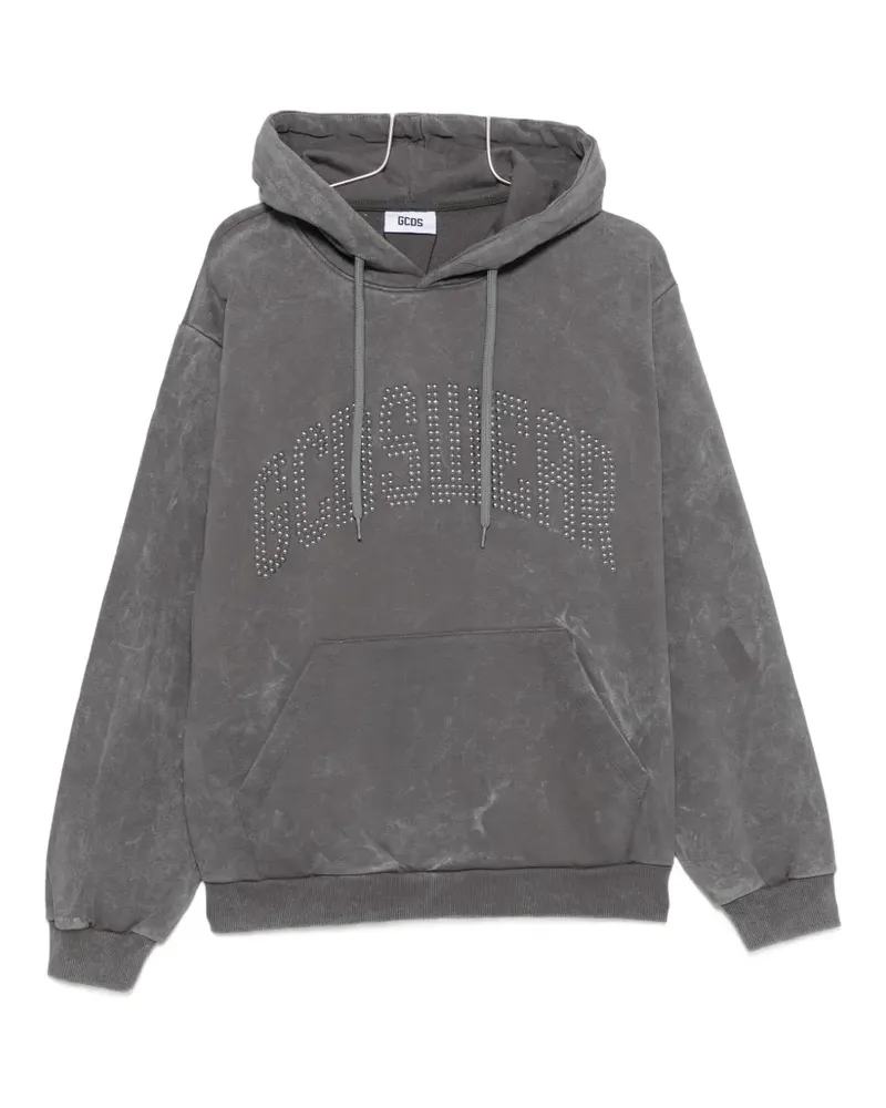 GCDS Hoodie mit Nieten - Grau Grau