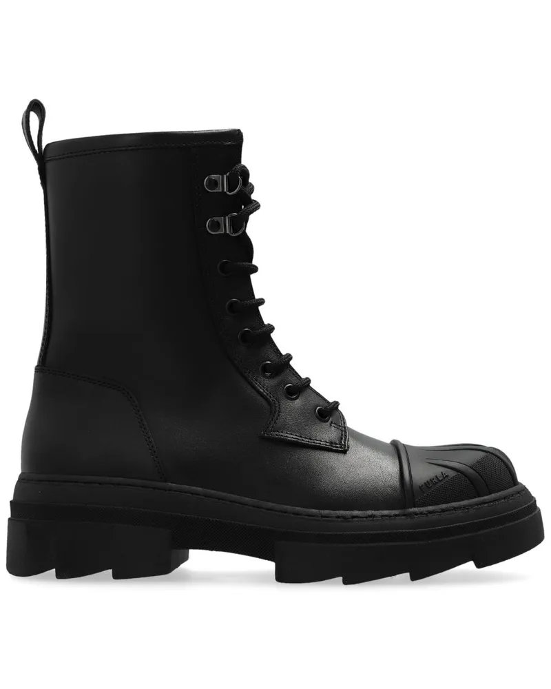 Furla Stiefeletten aus Leder - Schwarz Schwarz