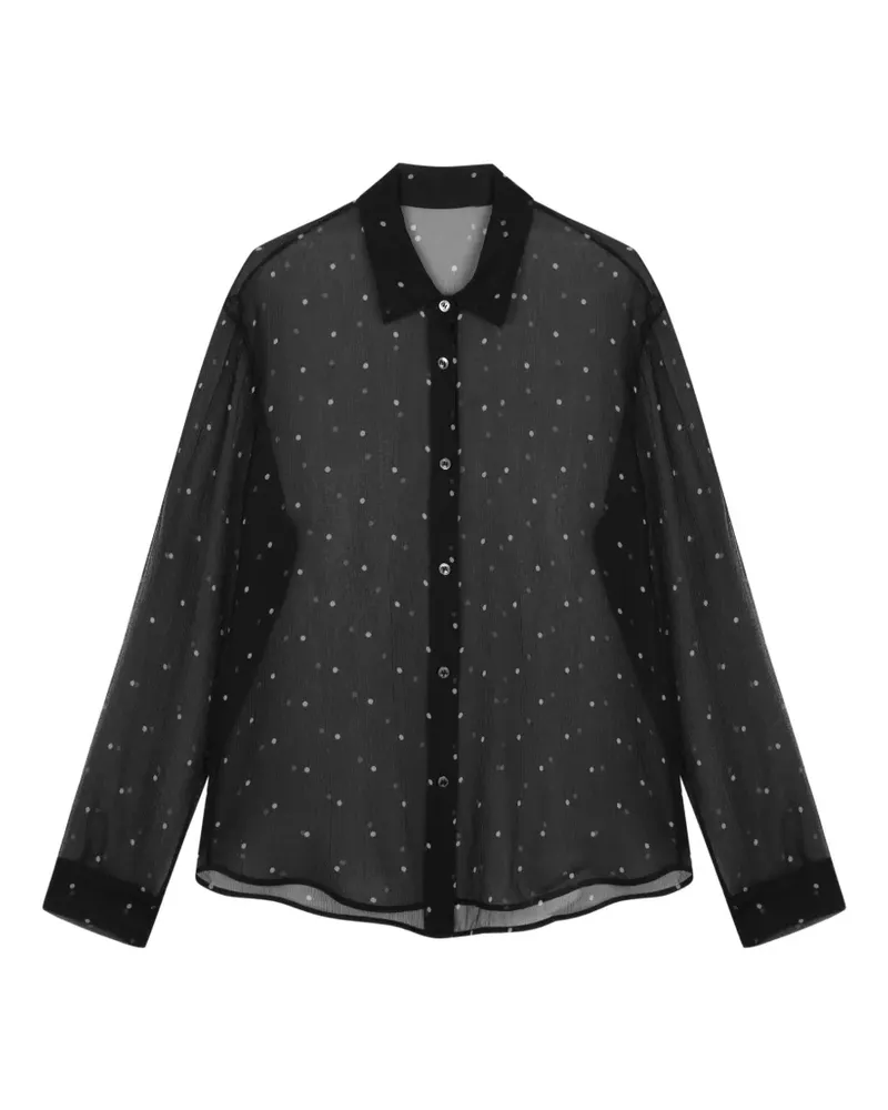 JNBY Hemd mit Polka Dots - Schwarz Schwarz