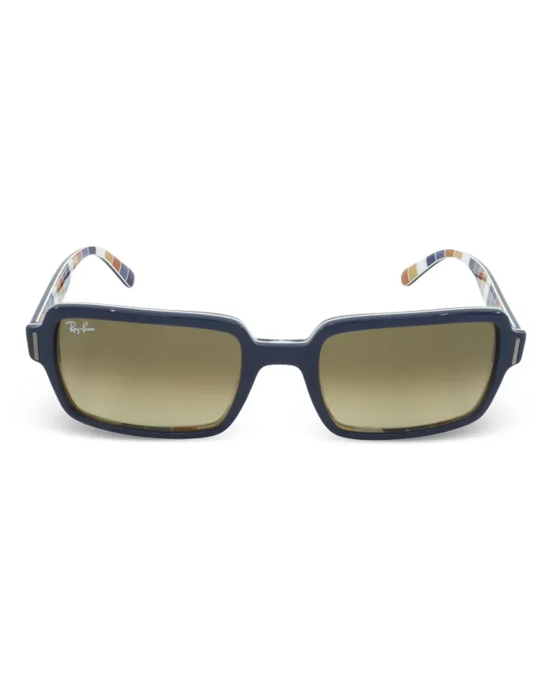 Ray Ban rectangle-frame sunglasses - Blau Blau