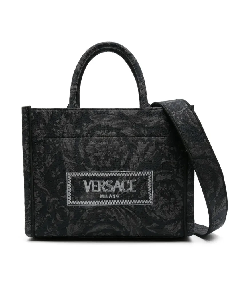 Versace Kleine Barocco Athena Handtasche - Grau Grau