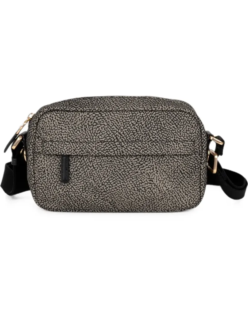 Borbonese OP-print cross body bag - Nude Nude