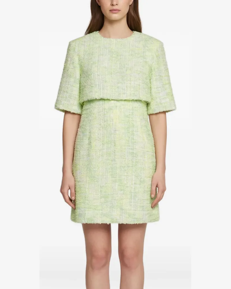 Sandro layered tweed mini dress - Grün Grün