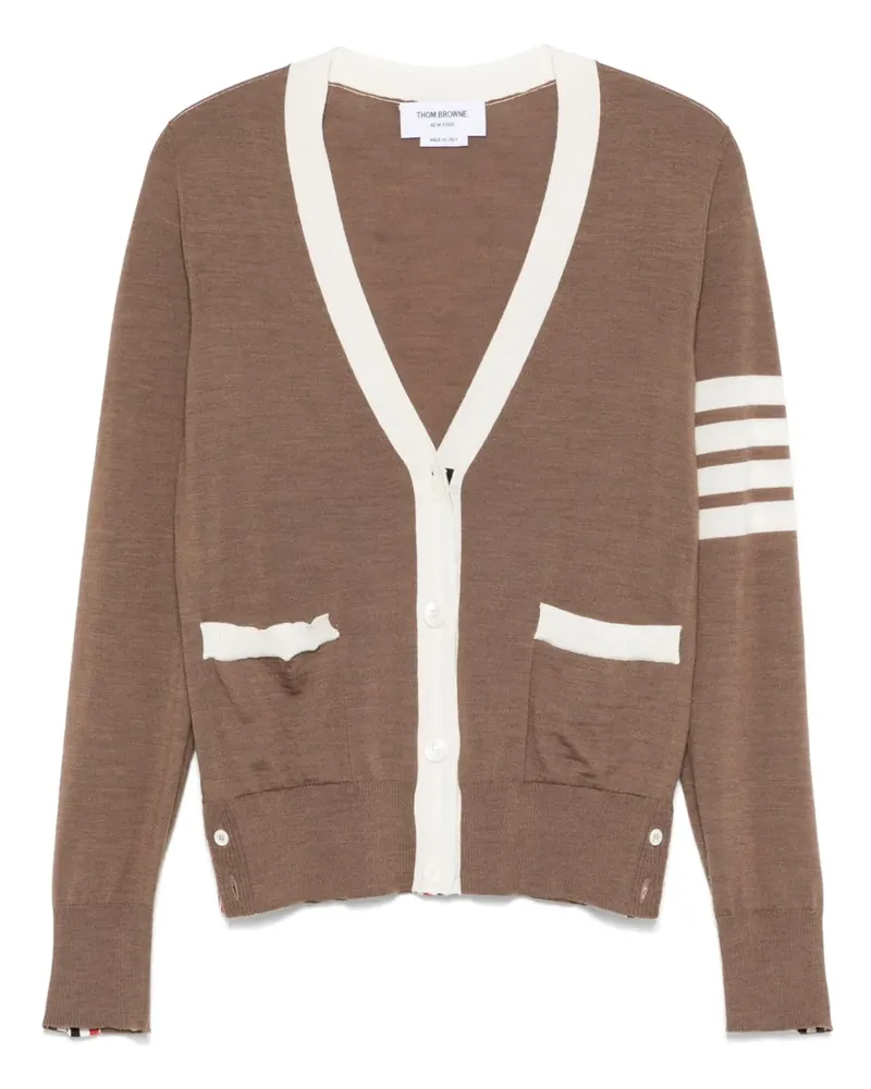 Thom Browne Cardigan mit Streifen - Braun Braun
