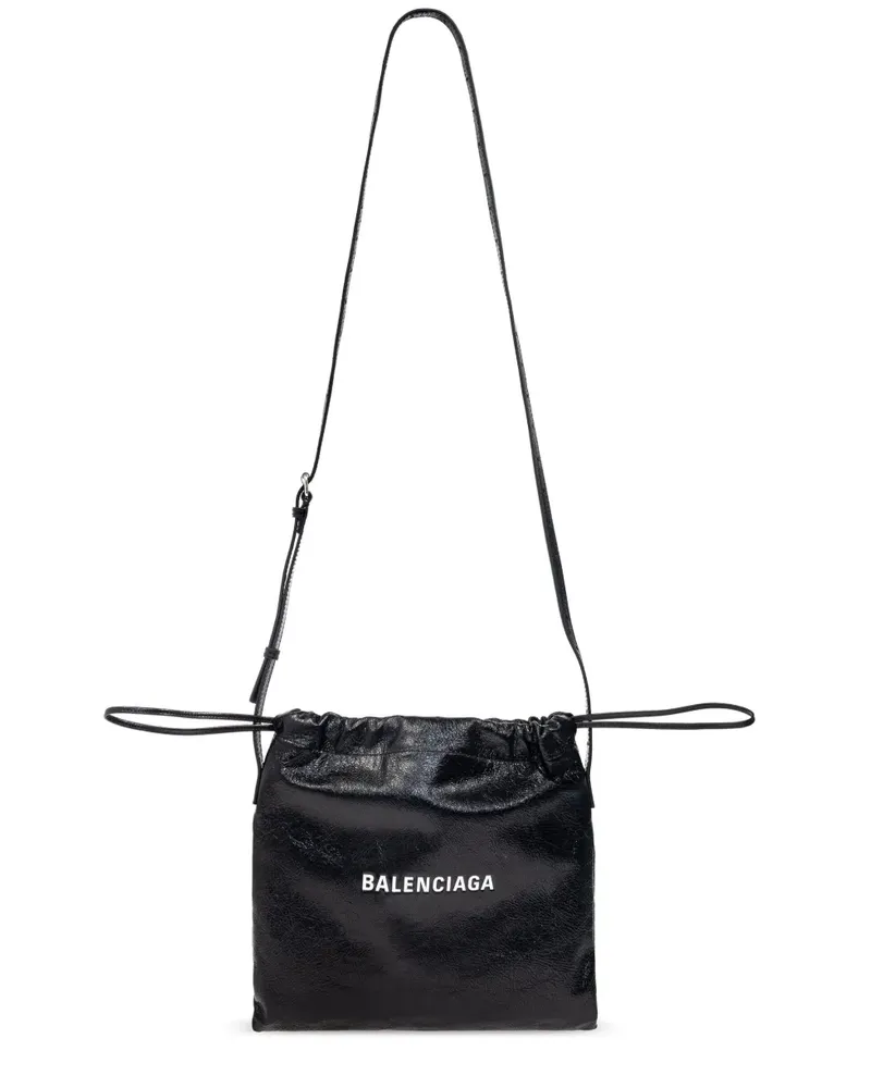 Balenciaga Kuriertasche mit Logo-Print - 1090 BLACK 1090