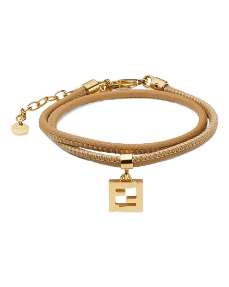 Fendi Forever leather bracelet - Gold Gold