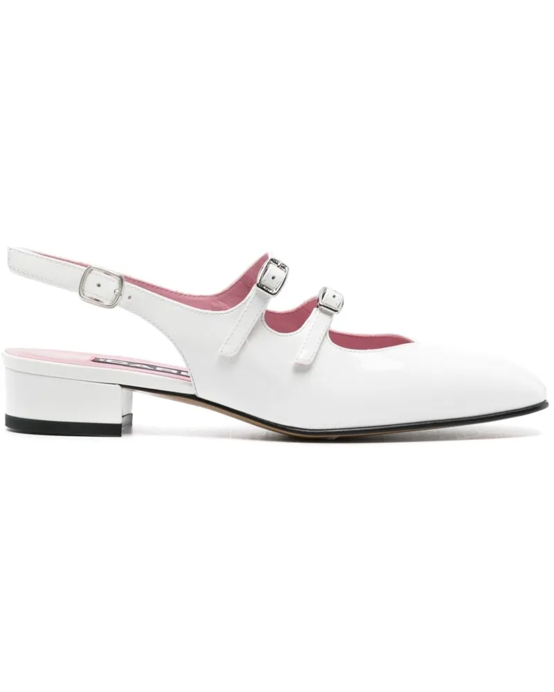 Carel Peche Mary Jane Pumps 20mm - Weiß Weiß