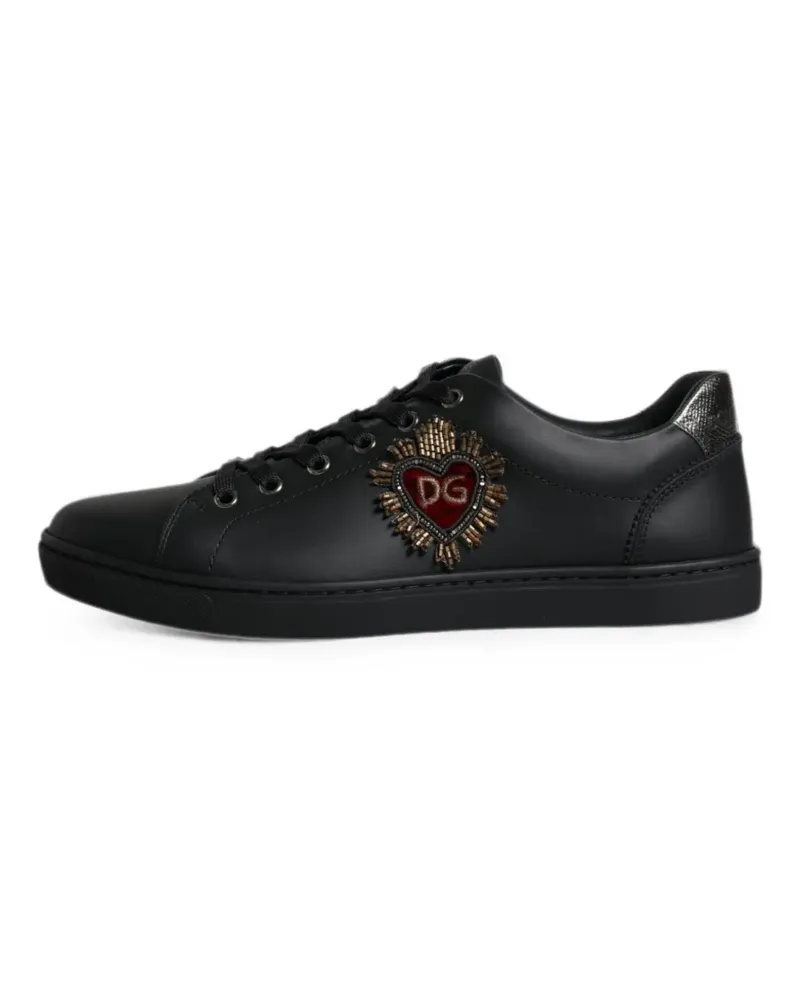 Dolce & Gabbana Sacred Heart Sneakers - Schwarz Schwarz