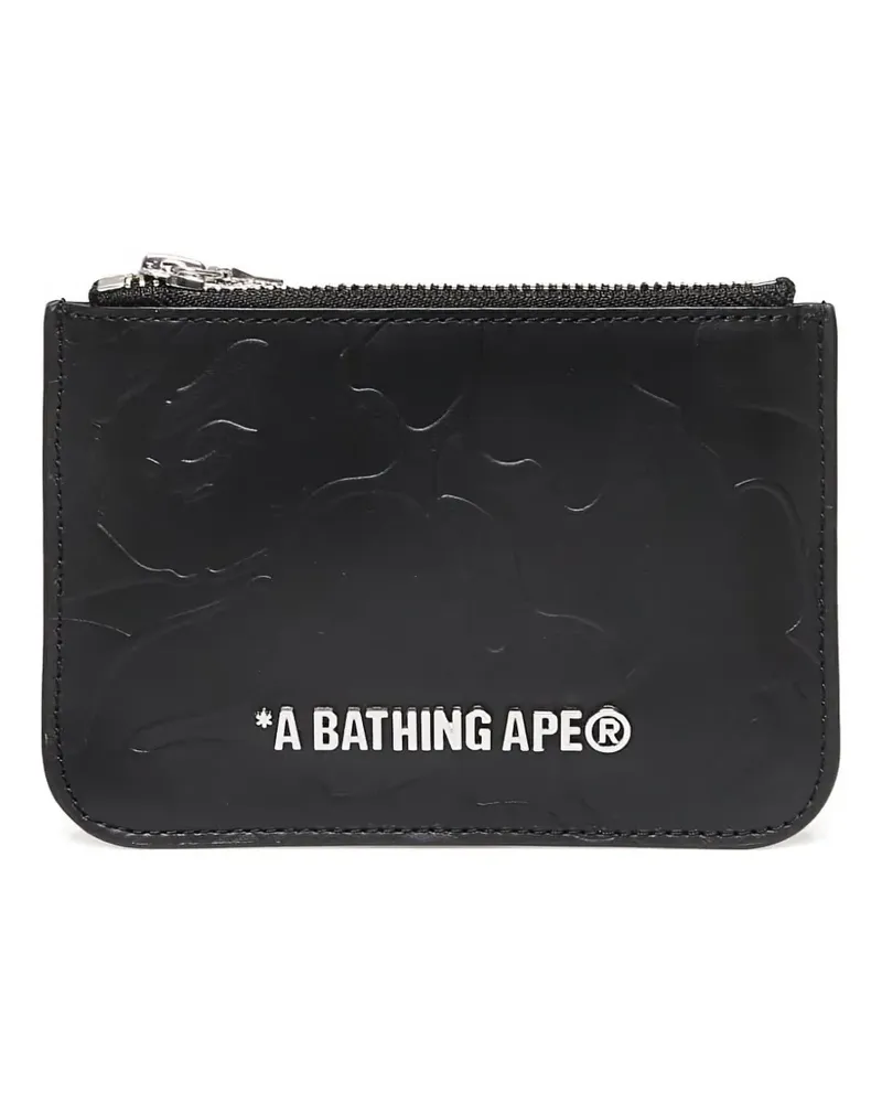 BAPE Solid Camo Portemonnaie - Schwarz Schwarz