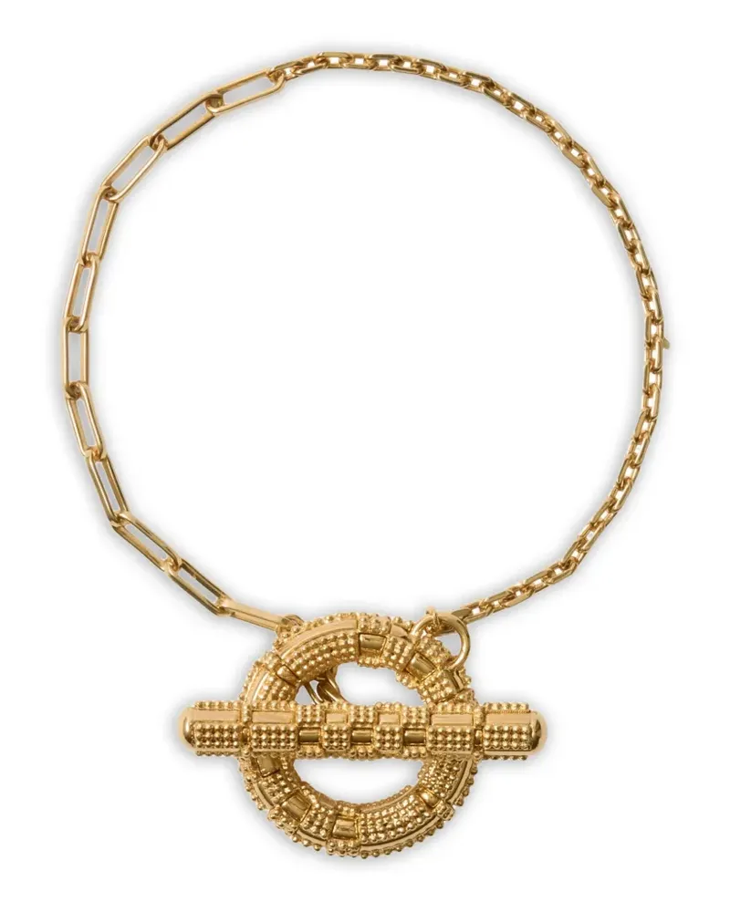 Burberry gold-plated Check Granulation bracelet Gold