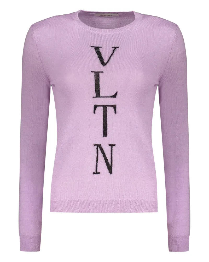 Valentino Garavani Pullover mit Logo-Stickerei - Violett Violett