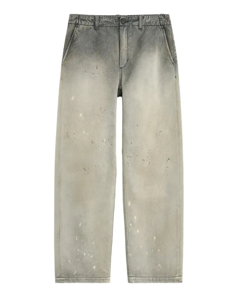 Our Legacy paint-splatter faded jeans - Grau Grau