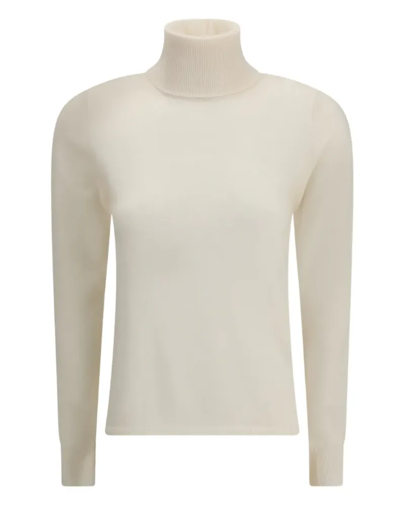 Max Mara Gerippter Educata Rollkragenpullover - Nude Nude