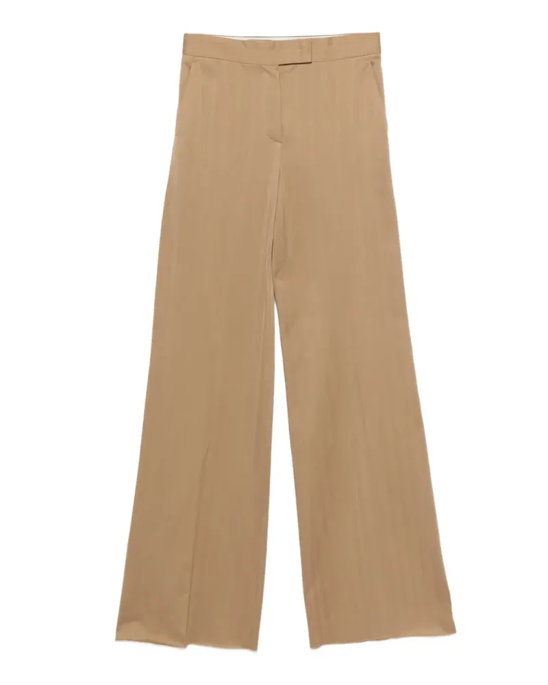 Max Mara Gestreifte Hose - Nude Nude