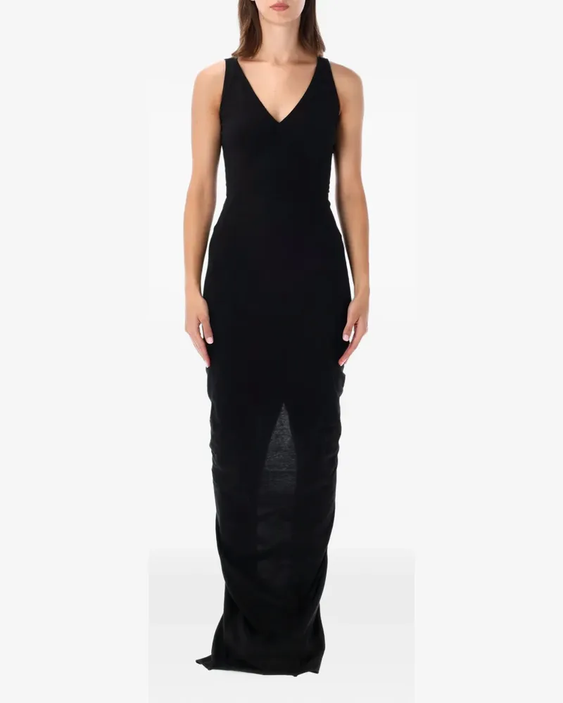 DRKSHDW by Rick Owens DRKSHDW Maxikleid mit V-Ausschnitt - Schwarz Schwarz