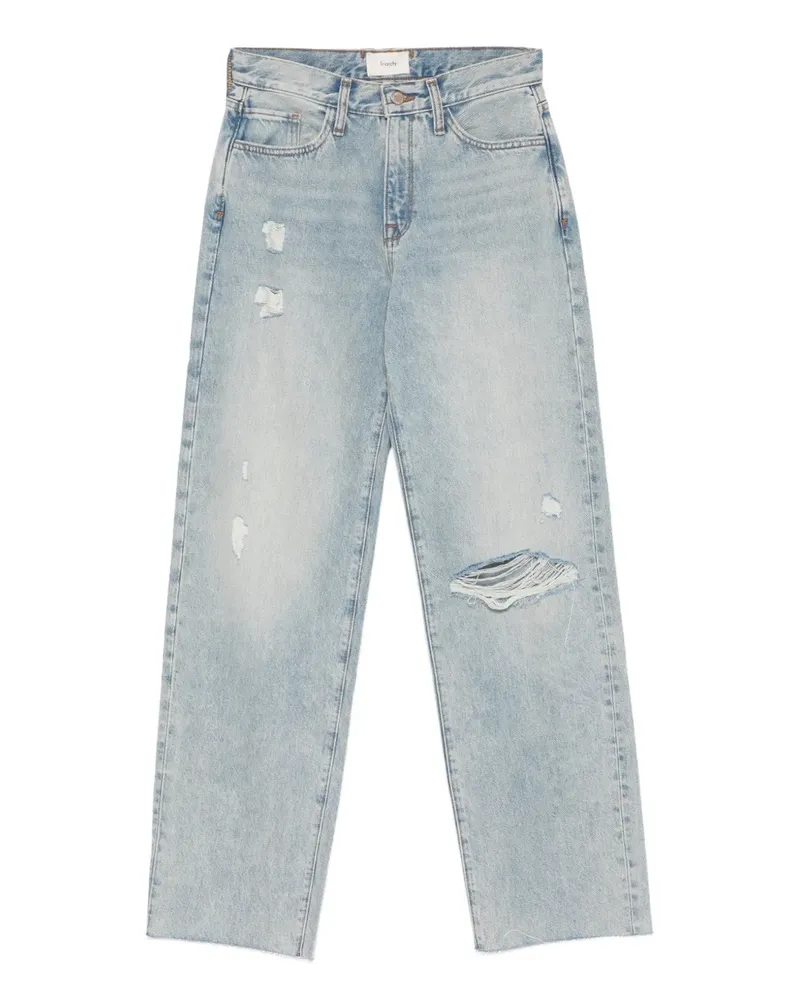 Triarchy distressed frayed jeans - Blau Blau