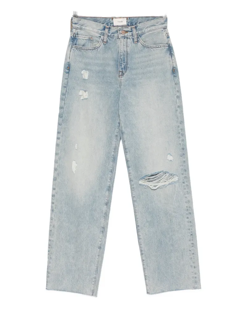 Triarchy Jeans in Distressed-Optik - Blau Blau