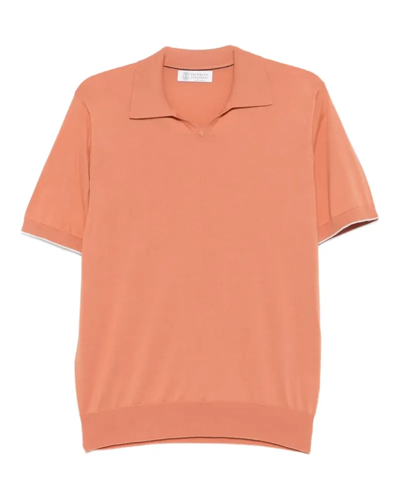 Brunello Cucinelli short-sleeve T-shirt - Orange Orange