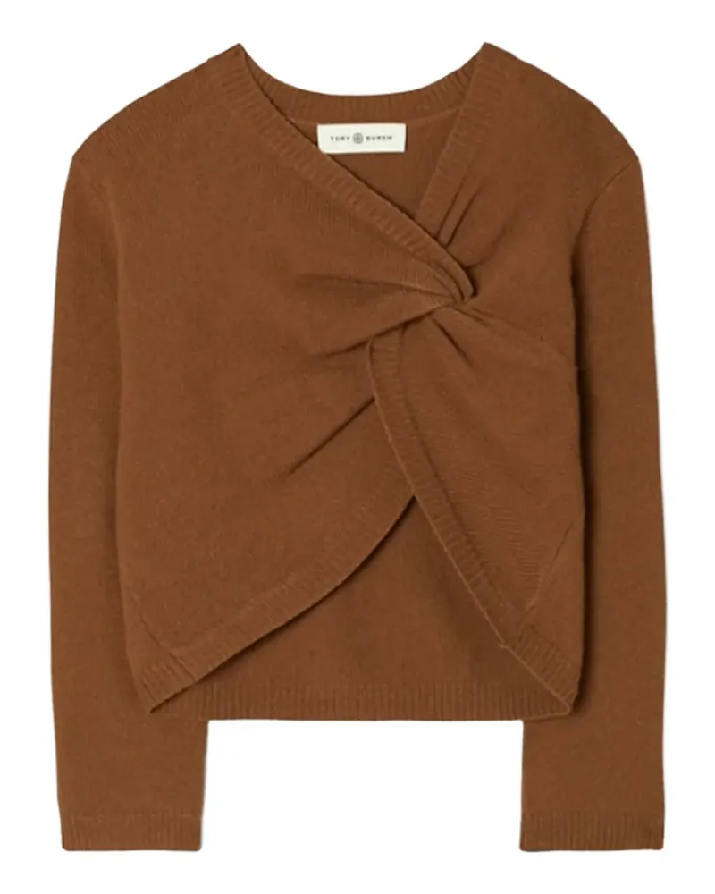 Tory Burch Pullover mit verdrehtem Detail - Braun Braun