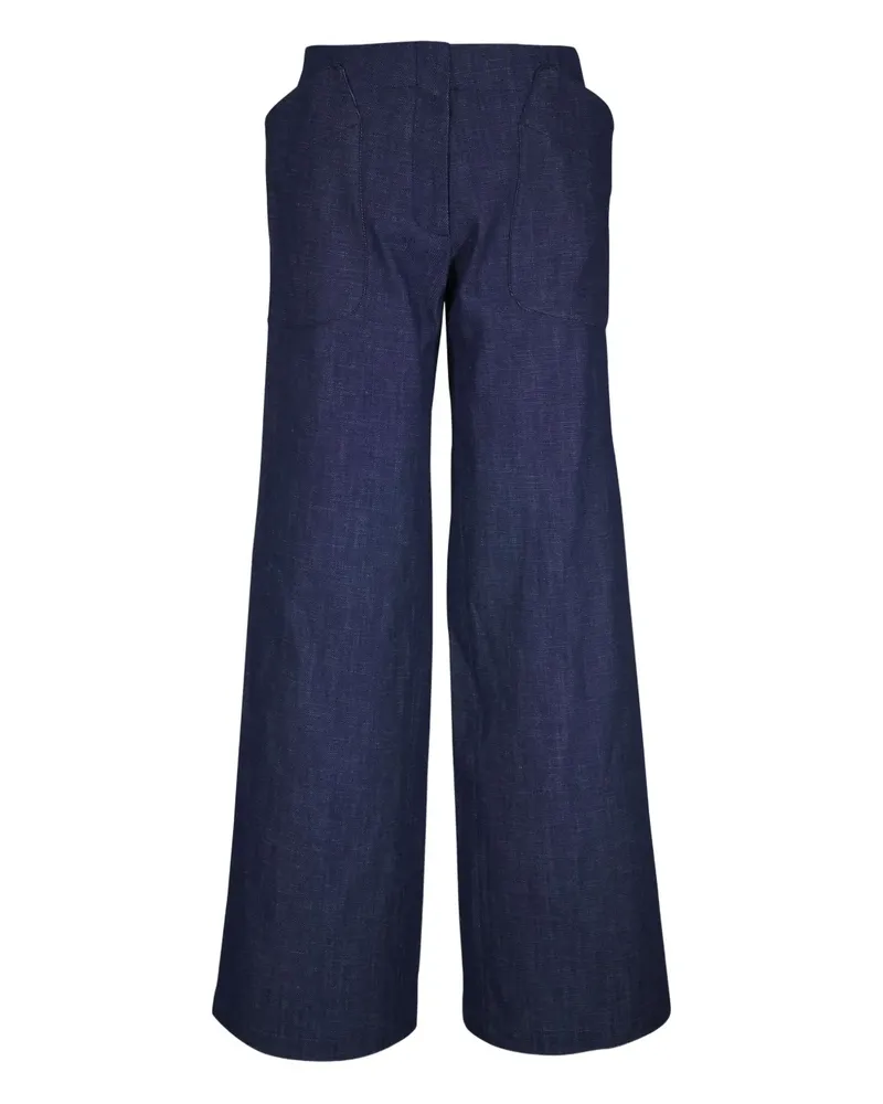 Zero + Maria Cornejo Eda Jeans mit aufgesetzter Tasche - Blau Blau