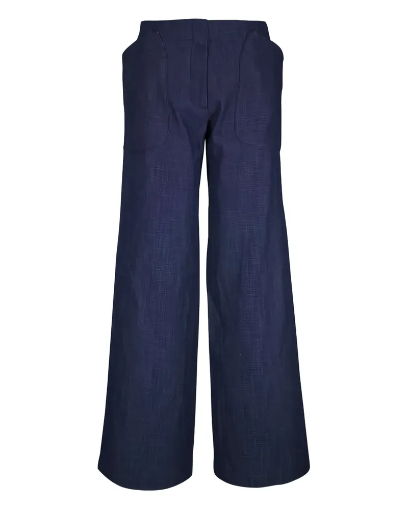 Zero + Maria Cornejo Eda Jeans mit aufgesetzter Tasche - Blau Blau