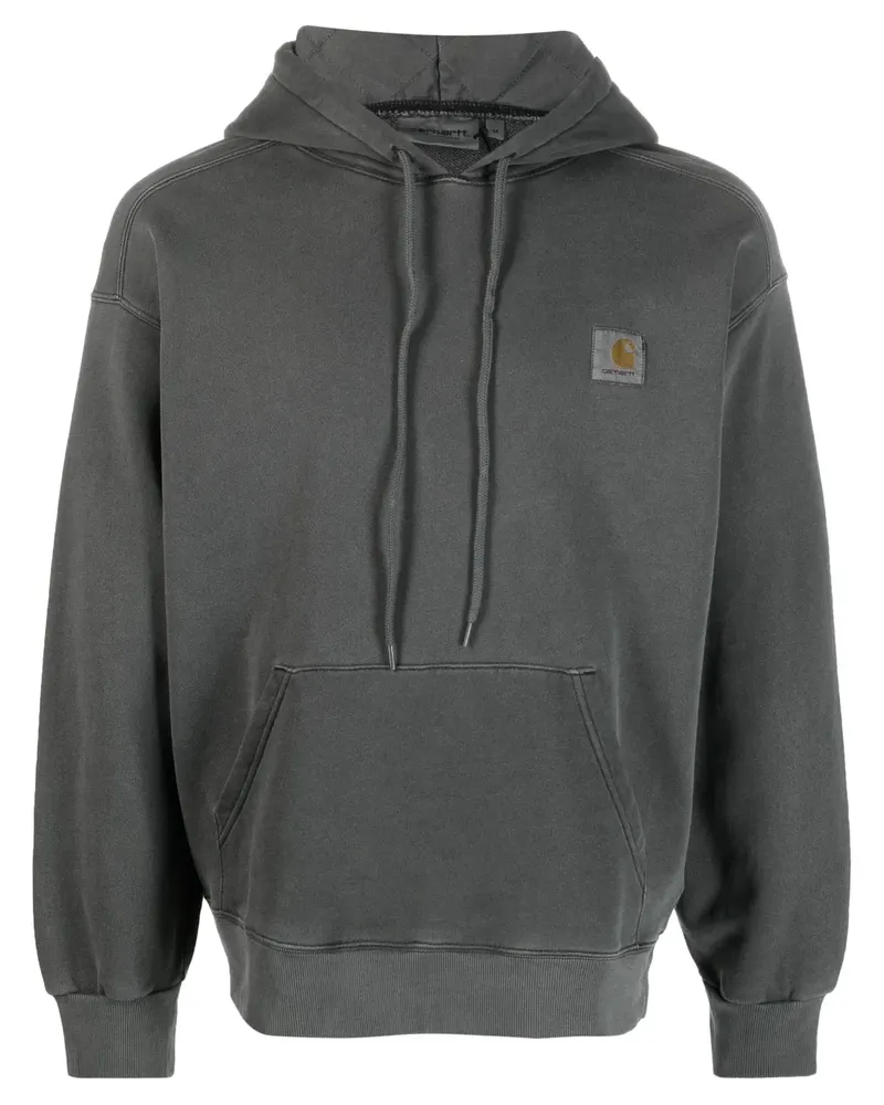 Carhartt WIP Nelson Hoodie mit Logo-Patch - Grau Grau