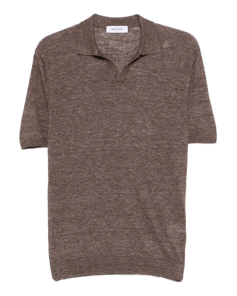 Gran Sasso short-sleeve T-shirt - Braun Braun