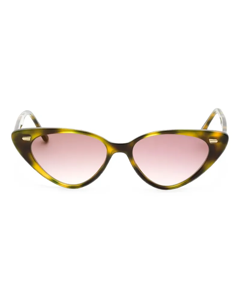 Cutler and Gross Cat-Eye-Sonnenbrille in Schildpattoptik - Braun Braun