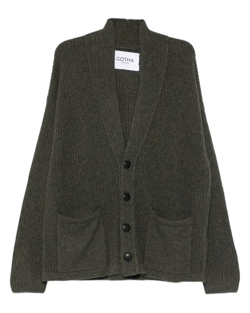 Gotha Geknöpfter Cardigan - Grün Grün