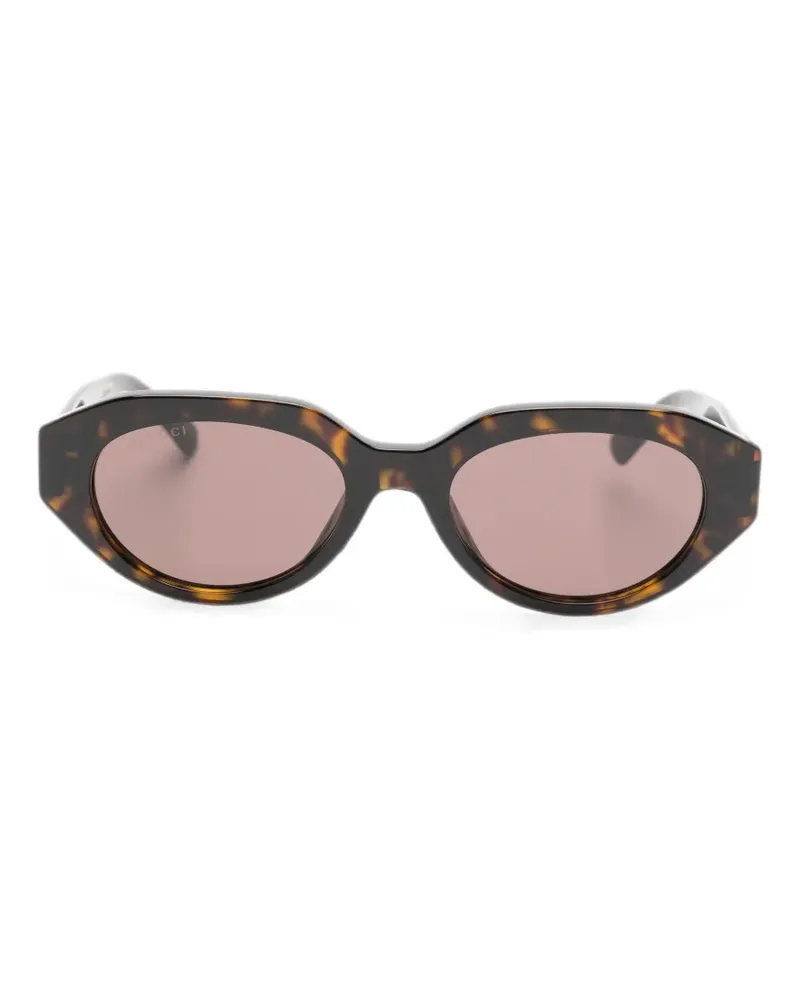 Gucci Sonnenbrille in Schildpattoptik - Braun Braun