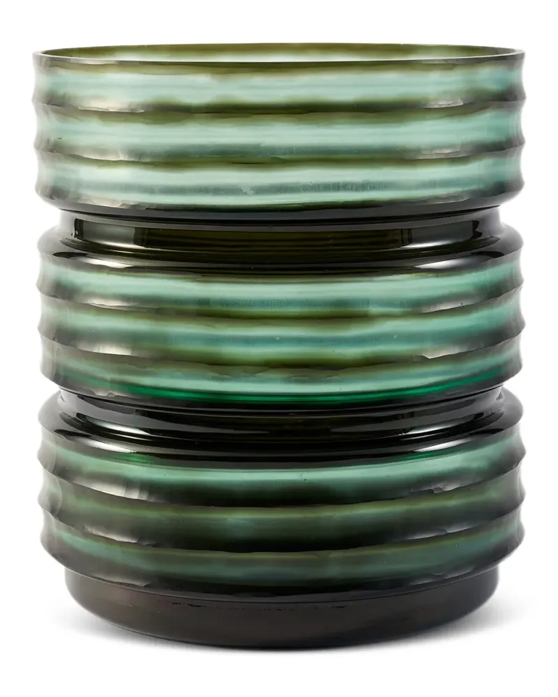 POLSPOTTEN Große Vase im Layering-Look - Grün Grün