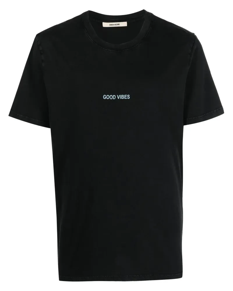 Zadig & Voltaire Ted T-Shirt mit Logo-Print - Schwarz Schwarz
