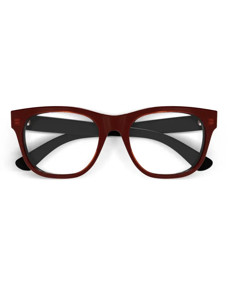 Gucci Brille mit Logo - Rot Rot