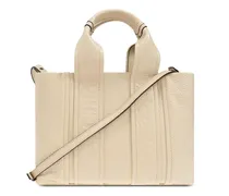 Kleine Handtasche mit Prägung - Nude