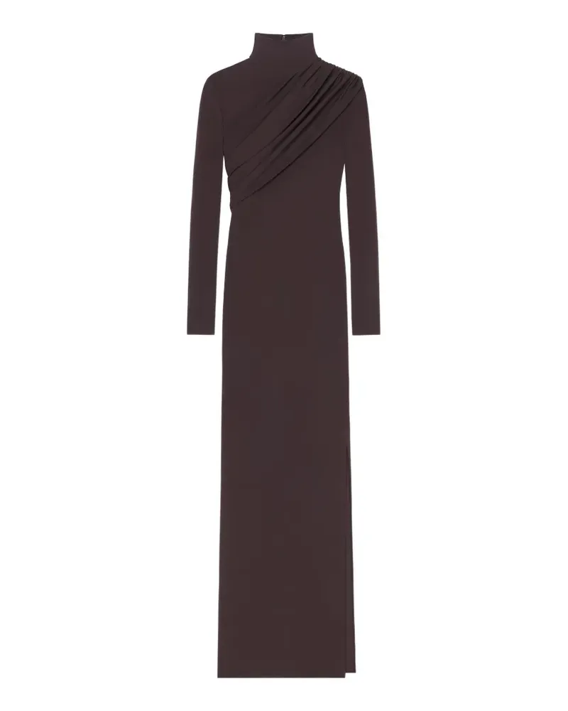Courrèges Maxikleid aus Jersey mit Twist-Detail - Braun Braun
