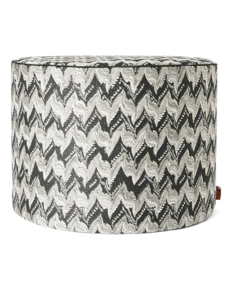 Missoni Home Hocker mit Zickzackmuster - Schwarz Schwarz