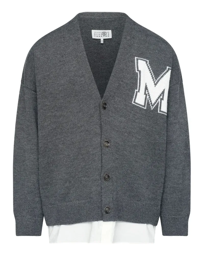 Maison Margiela Cardigan mit V-Ausschnitt - Grau Grau