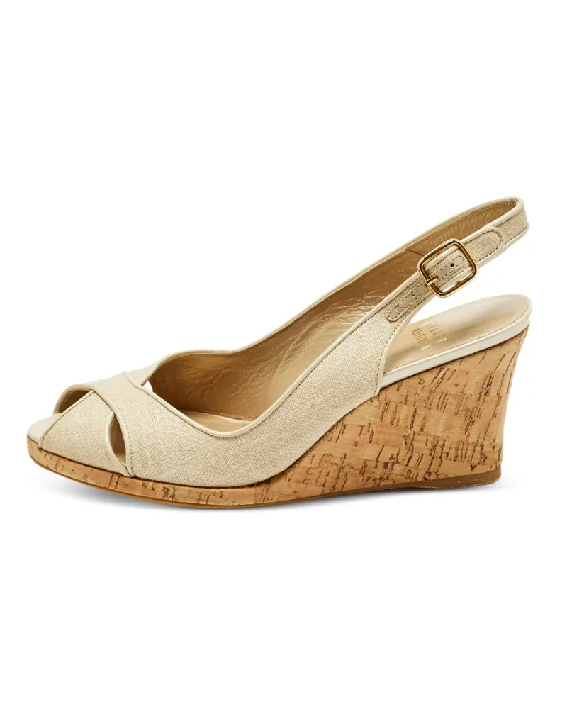 Stuart Weitzman Slingback-Pumps mit Peeptoe - Nude Nude