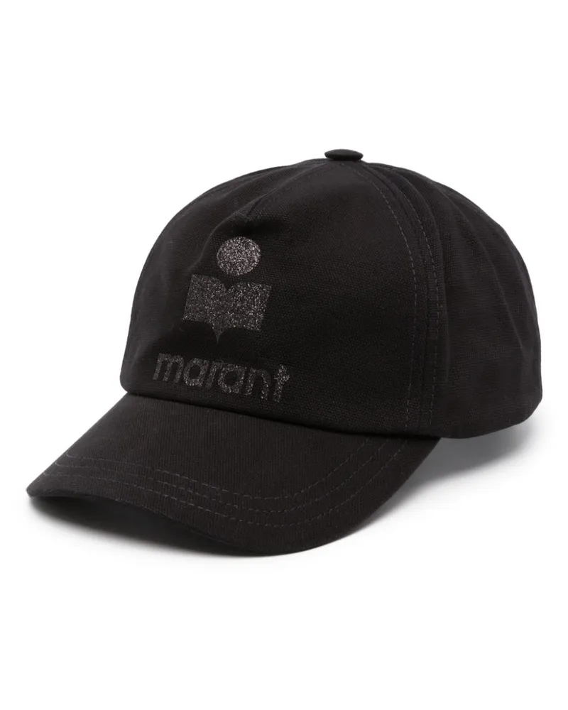 Isabel Marant Tyron Baseballkappe mit Logo - Schwarz Schwarz