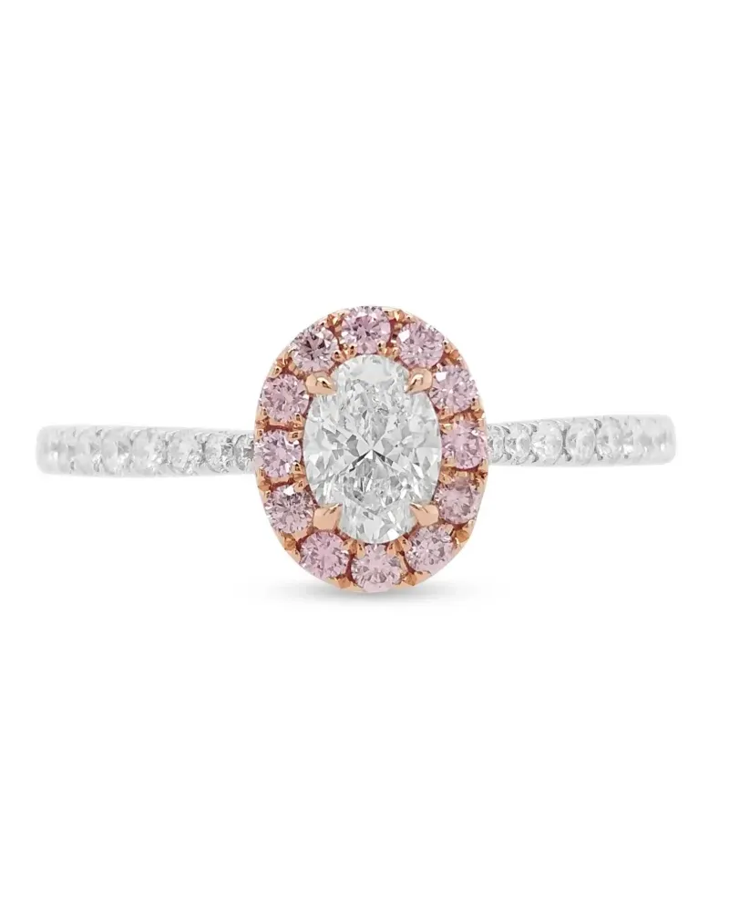 HYT Jewelry 18kt Weißgoldring mit Diamanten - Silber Silber