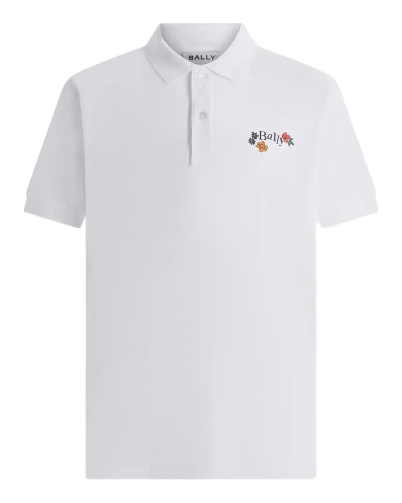 Bally Poloshirt mit Logo - Weiß Weiß