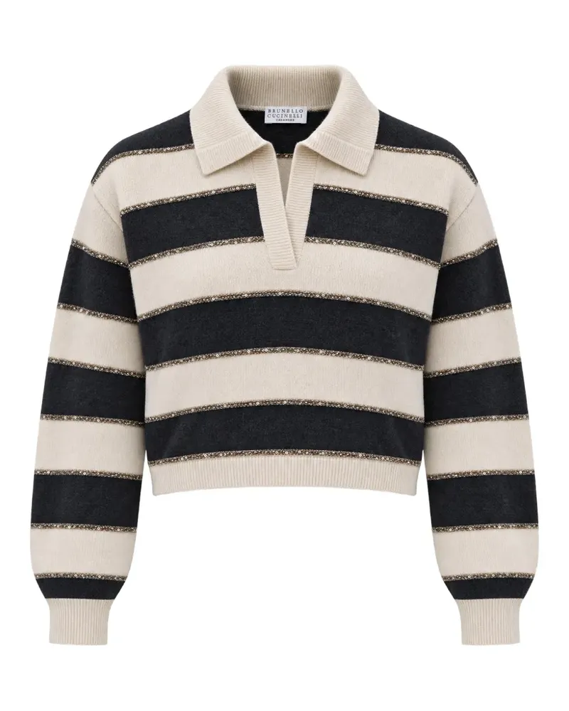 Brunello Cucinelli Pullover mit Pailletten - Nude Nude