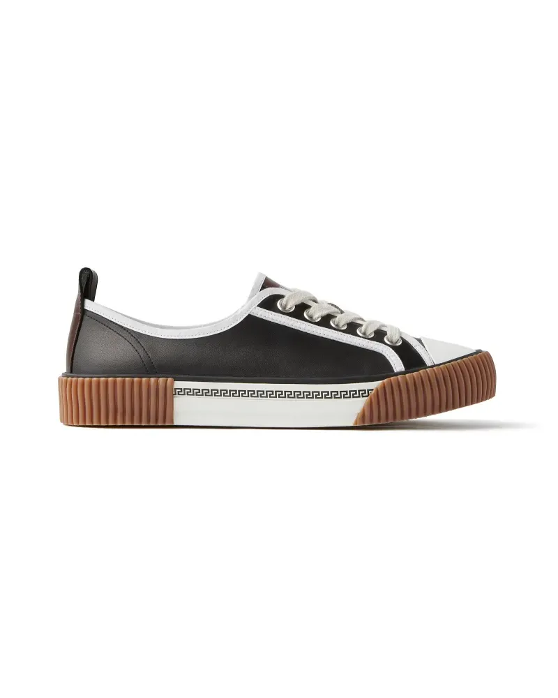 Versace Goliath nappa trainers - Schwarz Schwarz