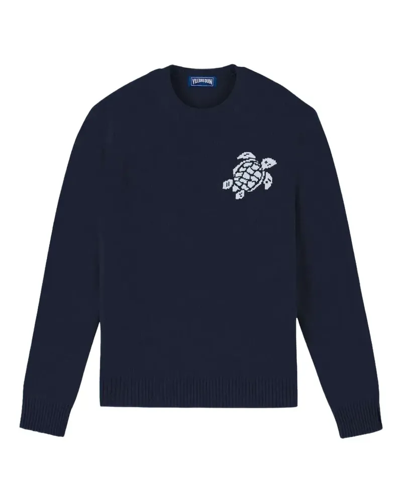 Vilebrequin turtle-embroidered sweater - Blau Blau