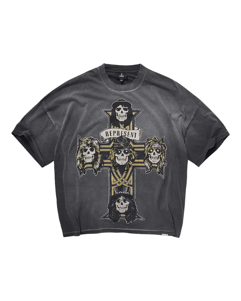 REPRESENT Guns N' Roses cross T-shirt - Schwarz Schwarz