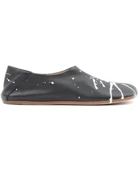 Maison Margiela Anatomic Slipper mit Farbklecks-Motiv Schwarz