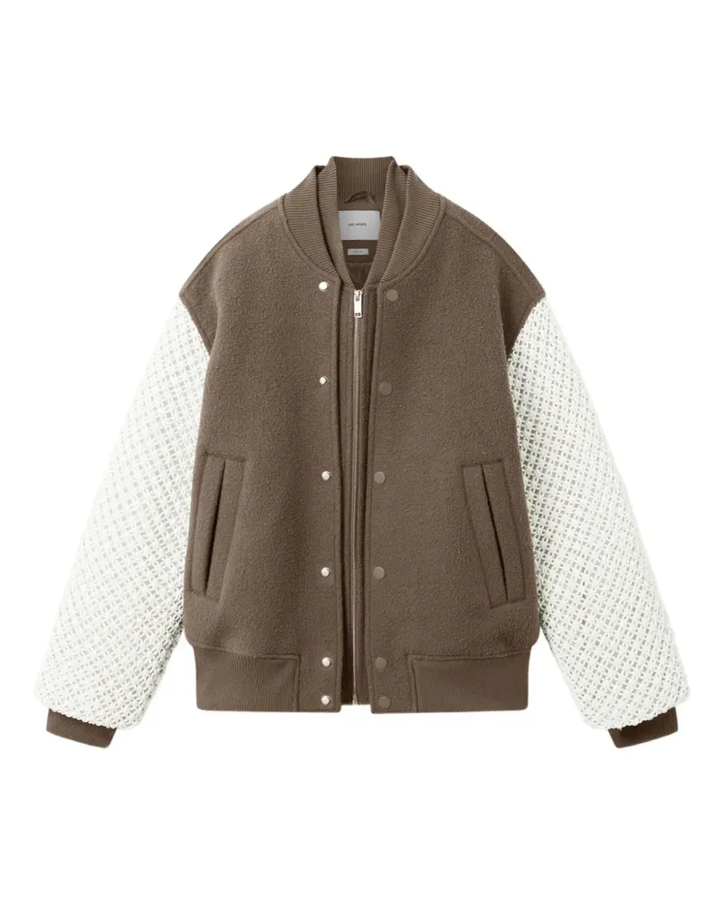 Axel Arigato Bomberjacke mit Logo-Stickerei - Braun Braun