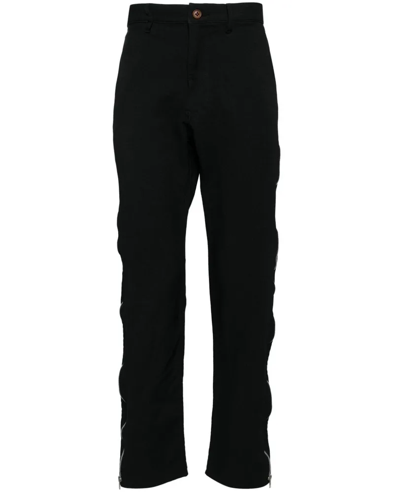 Comme des Garçons Tapered-Hose mit Reißverschluss - Schwarz Schwarz